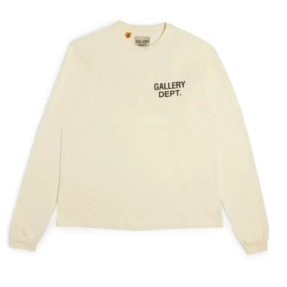 Gallery Dept. Souvenir L/S T-shirt Cream - Afewvibe