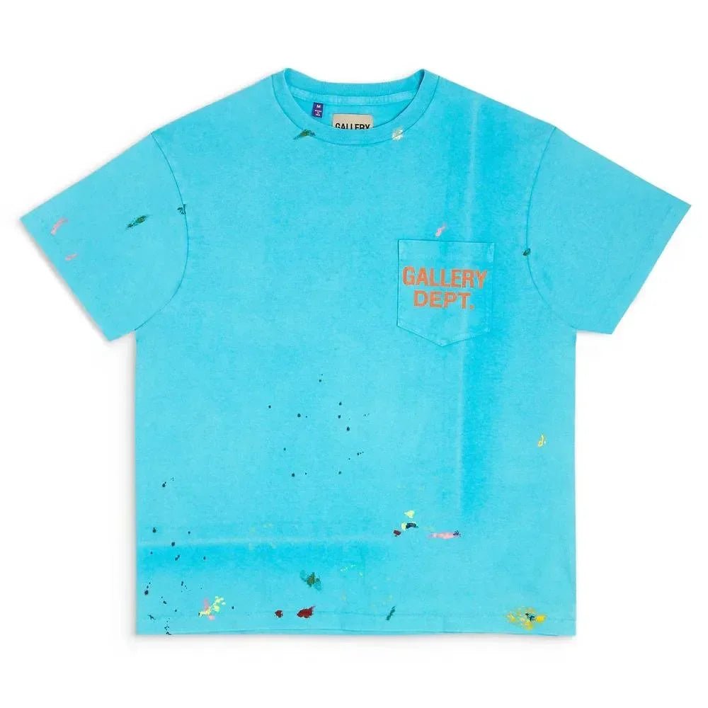 Gallery Dept. Vintage Logo Painted Tee Turquoise - Afewvibe