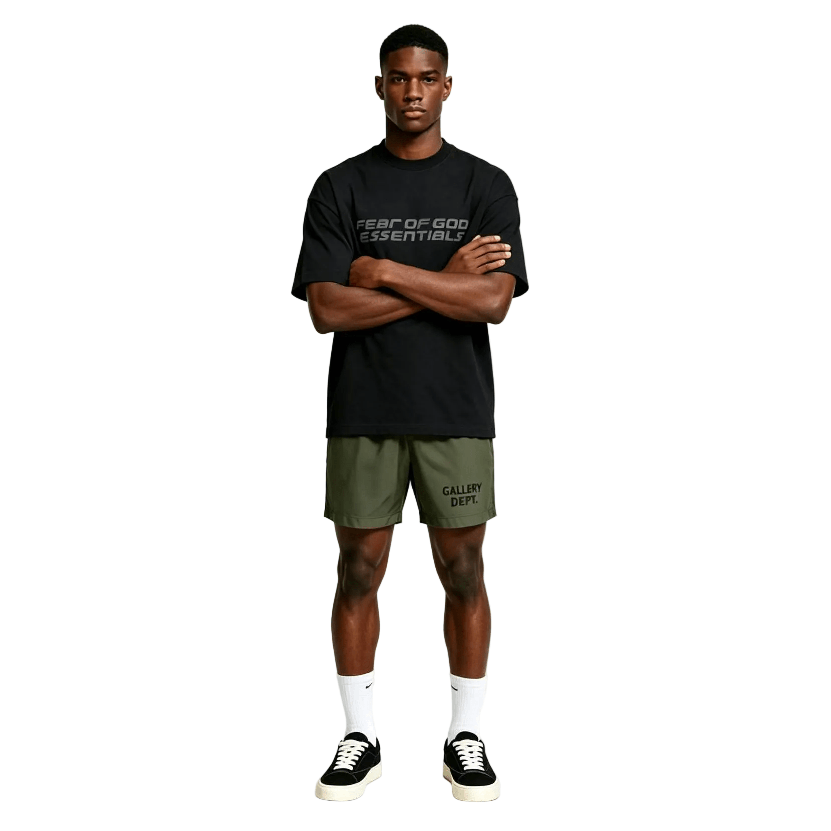 Gallery Dept. Zuma Shorts Olive - AFewVibe