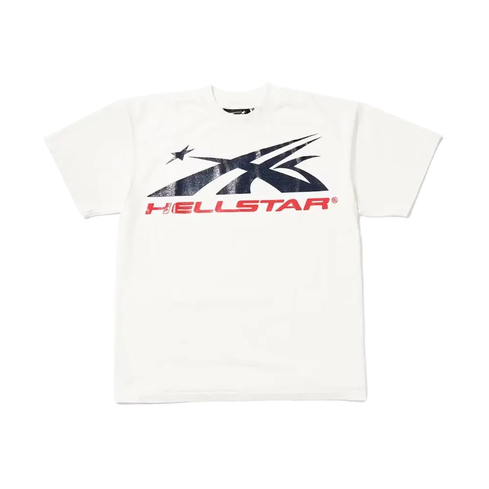 Hellstar Sport Logo Gel T-shirt White Red – AFewVibe
