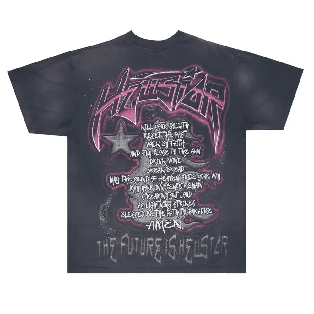 Hellstar The Future T-Shirt Black/Pink - Afewvibe