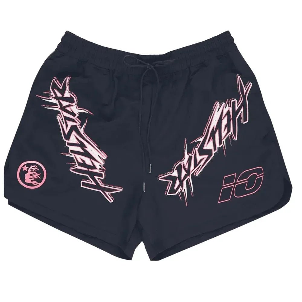 Hellstar Waxed Nylon Athletic Shorts Black – AFewVibe