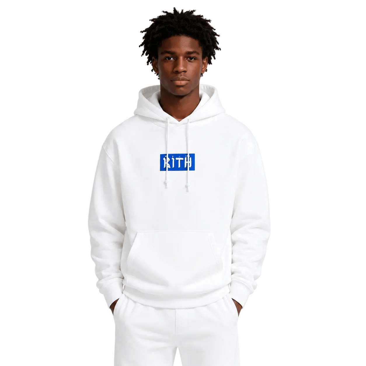 Kith Hebrew Script Hoodie White - AFewVibe