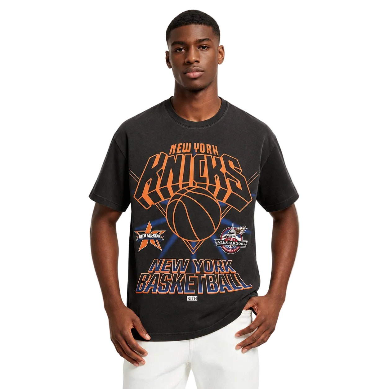 Kith NBA All Star New York Knicks Vintage Tee Black - AFewVibe