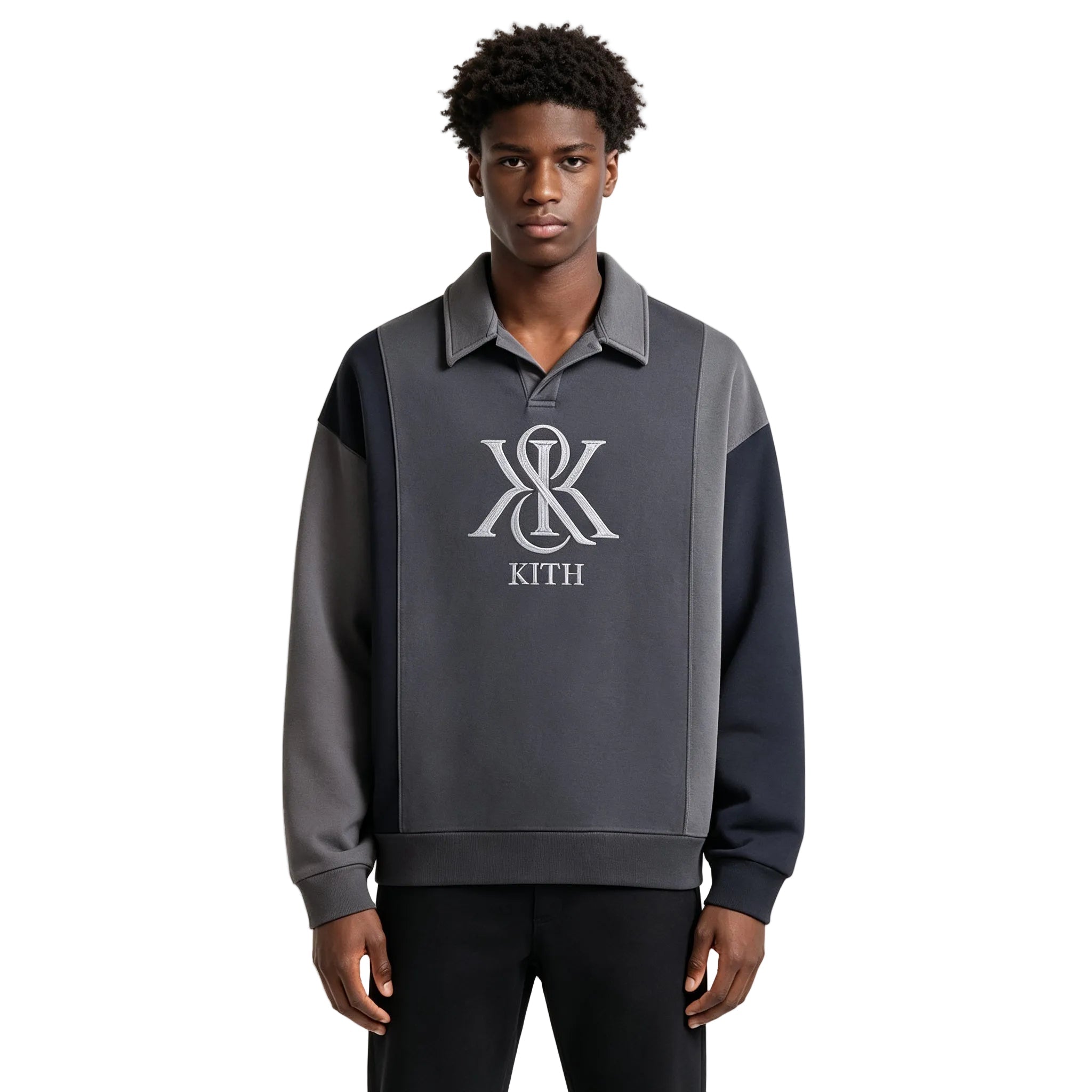 Kith Nelson Collared Pullover Torpedo - AFewVibe