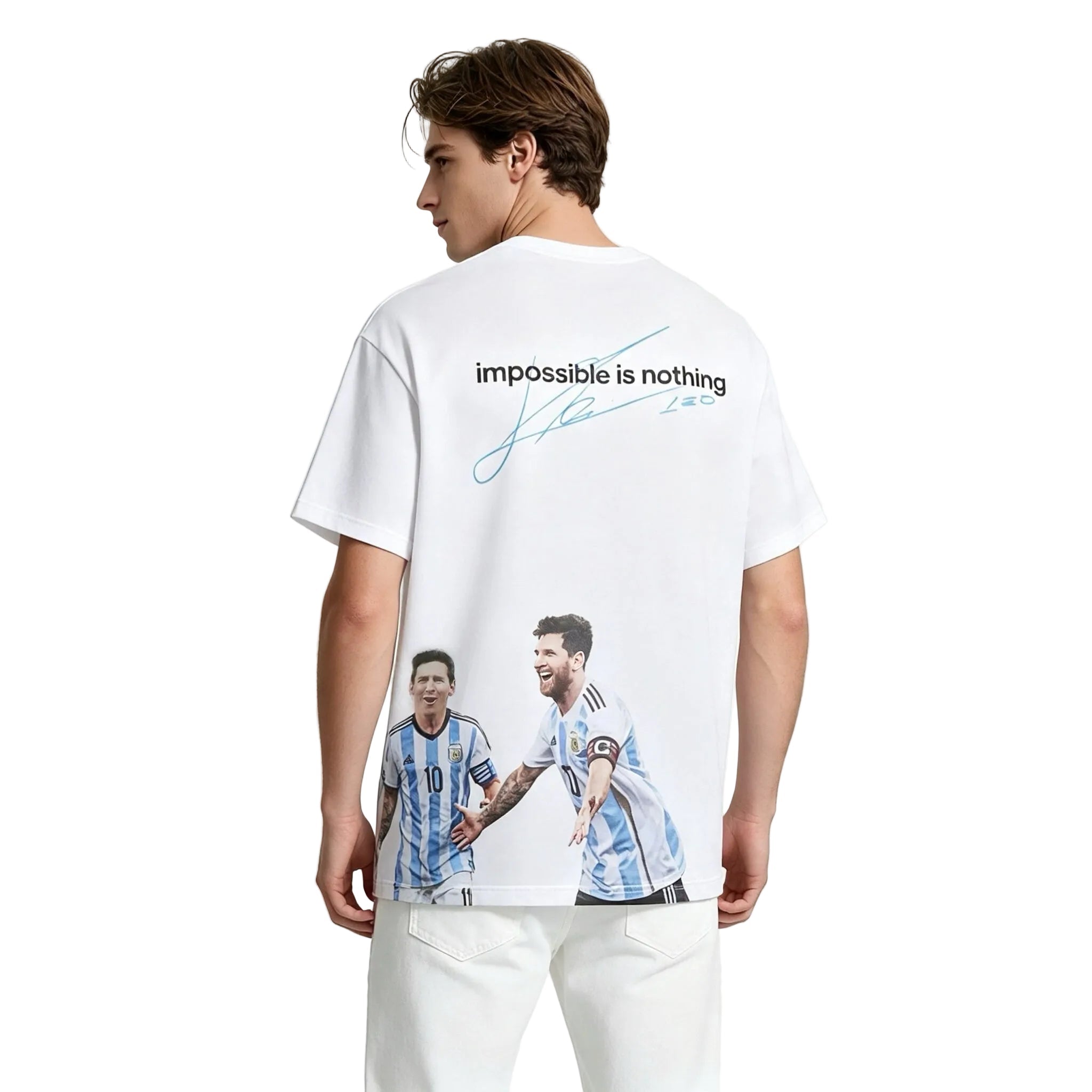 Kith x adidas Messi Football World Cup Graphic Tee White - AFewVibe