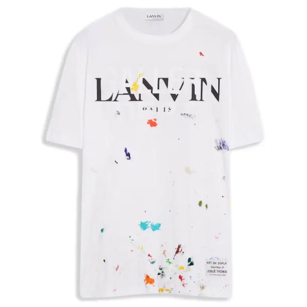 LANVIN ペイント風デザイン Tシャツ Lanvin x Gallery Dept. Logos Printed T-Shirt With Paint Marks