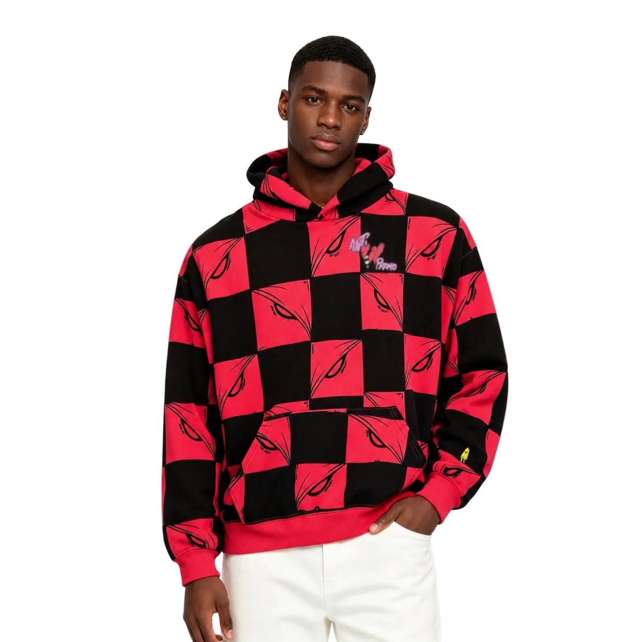 Matty Boy Anti Promo 99 Eyez Hoodie Black Red - AFewVibe