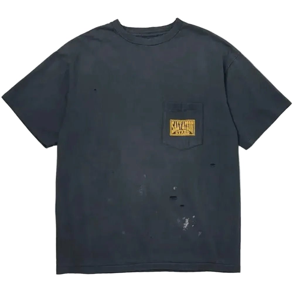 Neighborhood x Saint Michael STHD Pocket T-Shirt Vintage Black - AFewVibe