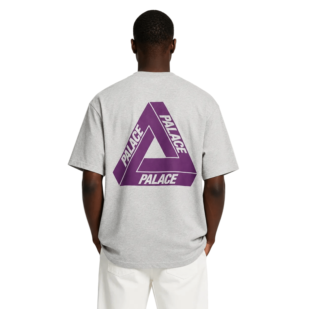 Palace Purple Label graphic detail cotton T-shirt - AFewVibe