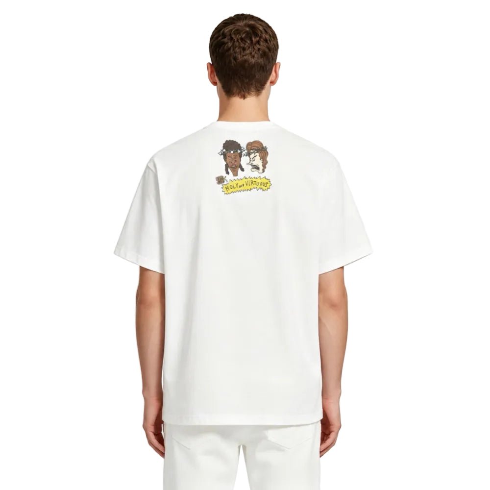 Saint Michael Holy and Virtuous T-Shirt White - AFewVibe