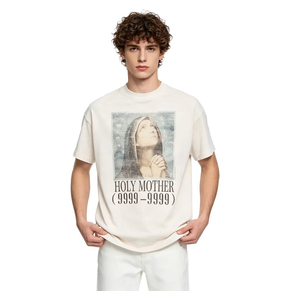Saint Michael Holy Mother Short Sleeve T-shirt - AFewVibe