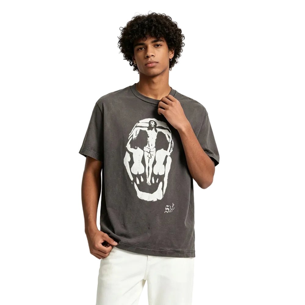 Saint Michael Jesus Skull T-Shirt - AFewVibe