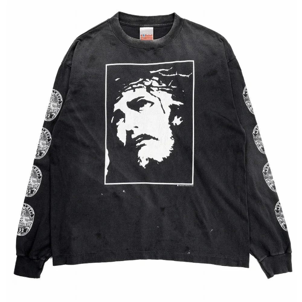 SAINT Mxxxxxx LS TEE / LOVE SAINT BLACK - Afewvibe