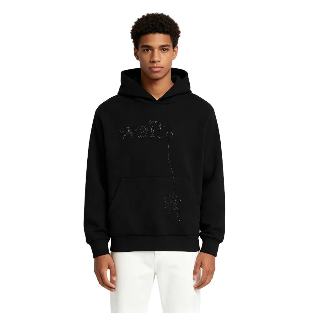Sp5der Wait Stone Hoodie Black - AFewVibe