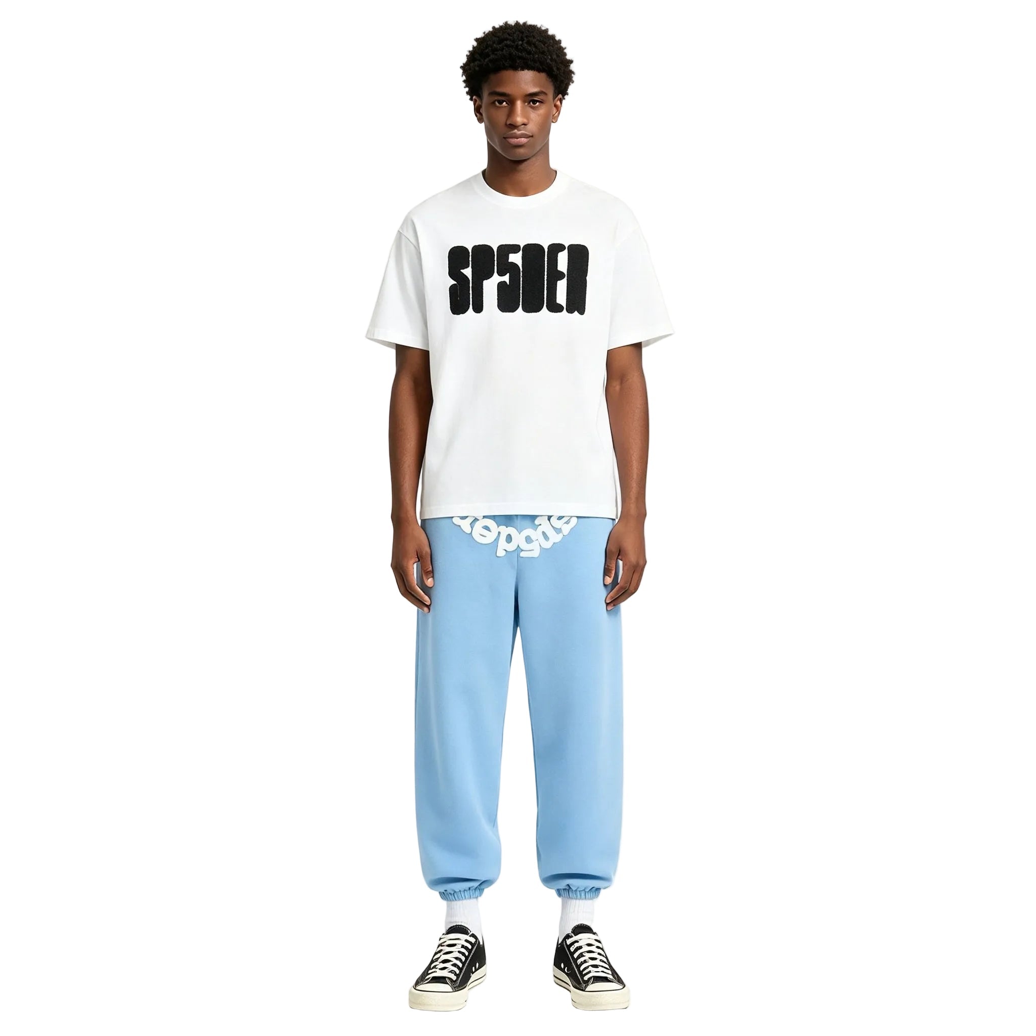 Sp5der Worldwide Sweatpant Sky Blue - AFewVibe