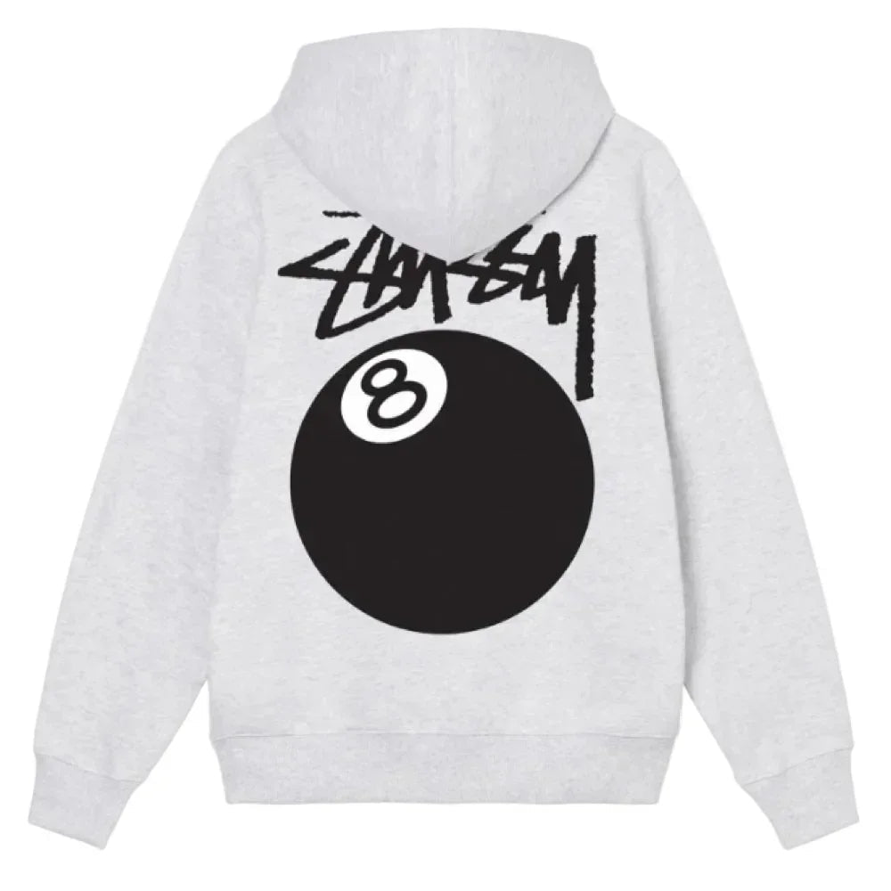 Stussy 8 Ball Zip Hooded Sweatshirt - Afewvibe