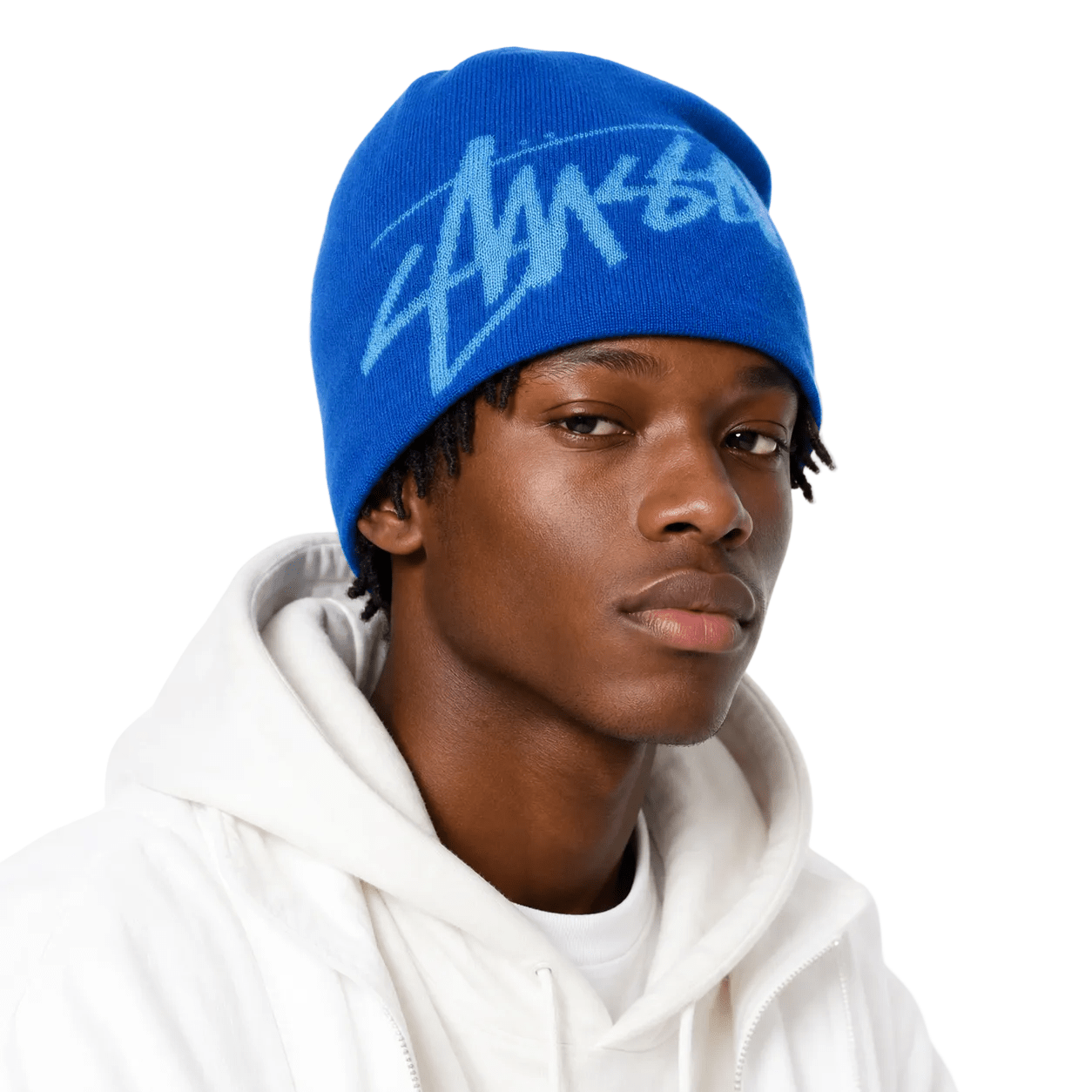Stussy Brushed Out Stock Skullcap Blue - AFewVibe