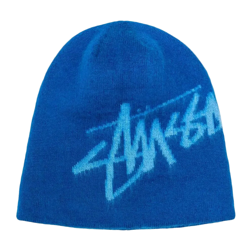 Stussy Brushed Out Stock Skullcap Blue - Afewvibe