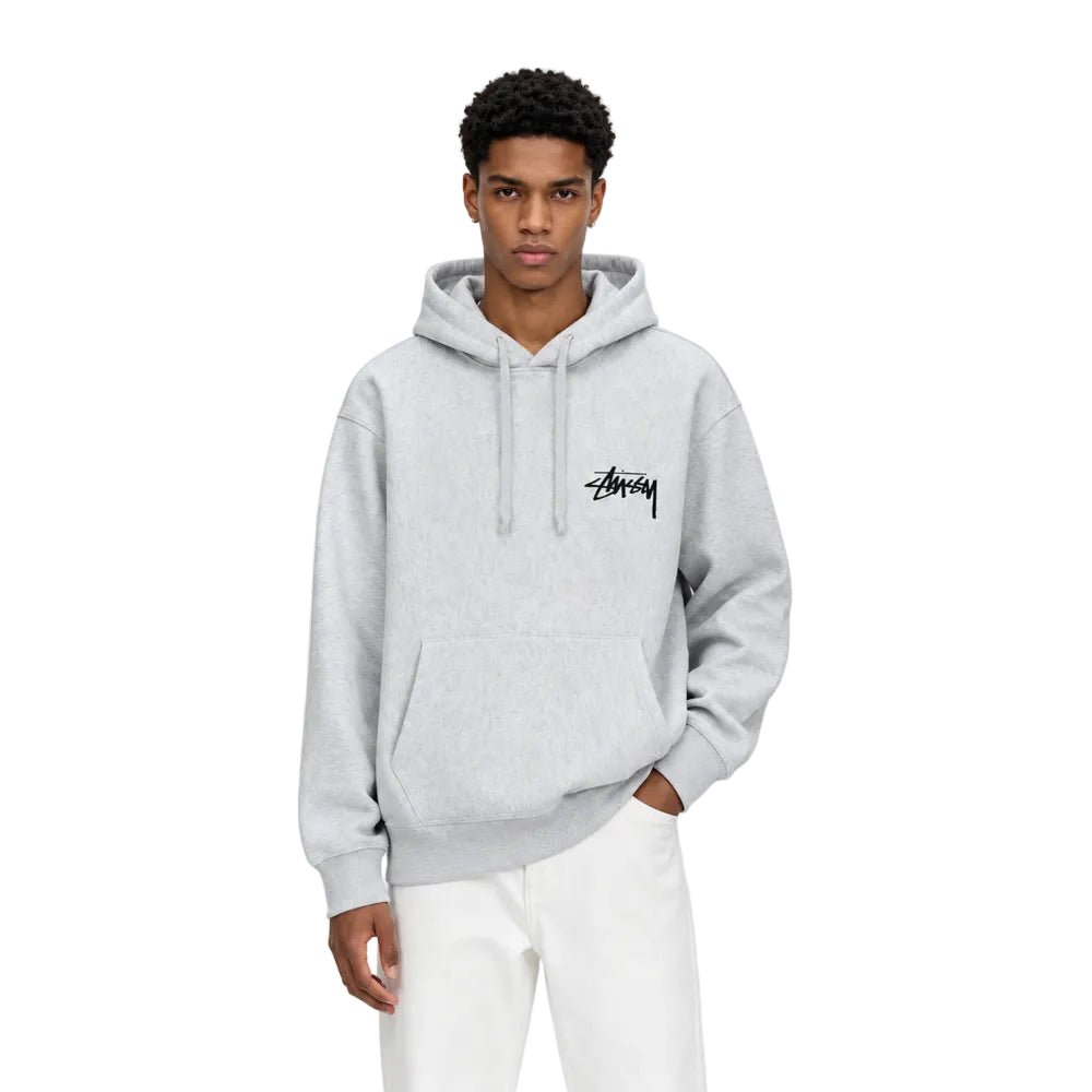 Stussy Diced Out Hoodie Ash Heather - AFewVibe