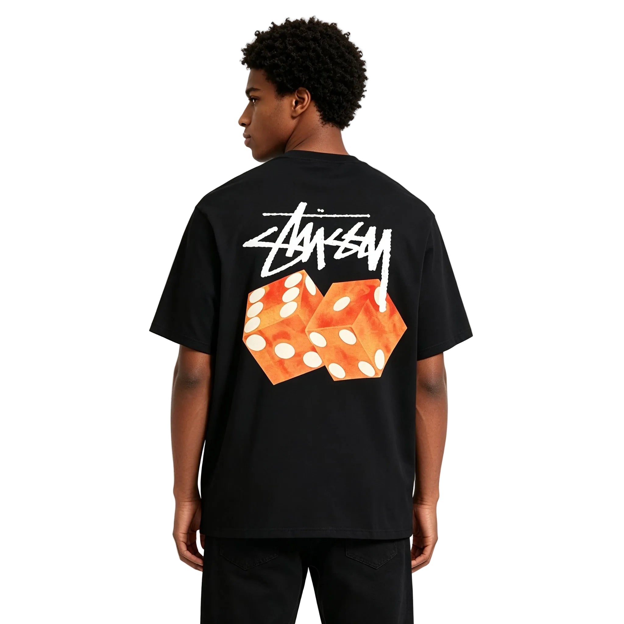 Stussy Diced Out Tee Black - AFewVibe