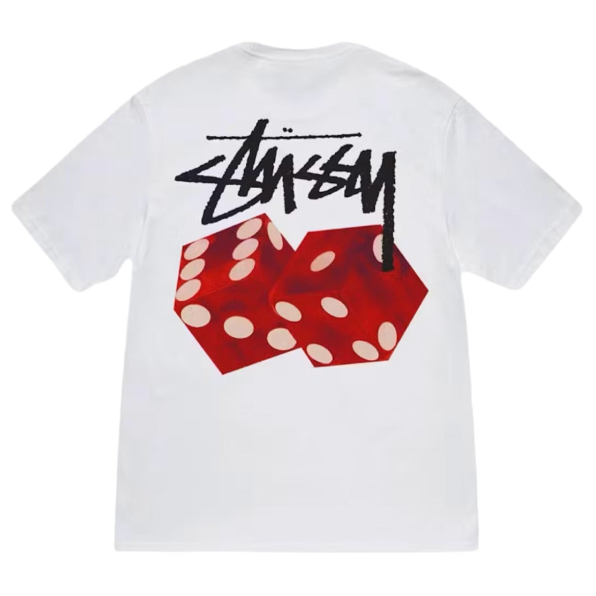 Stussy Diced Out Tee White - AFewVibe