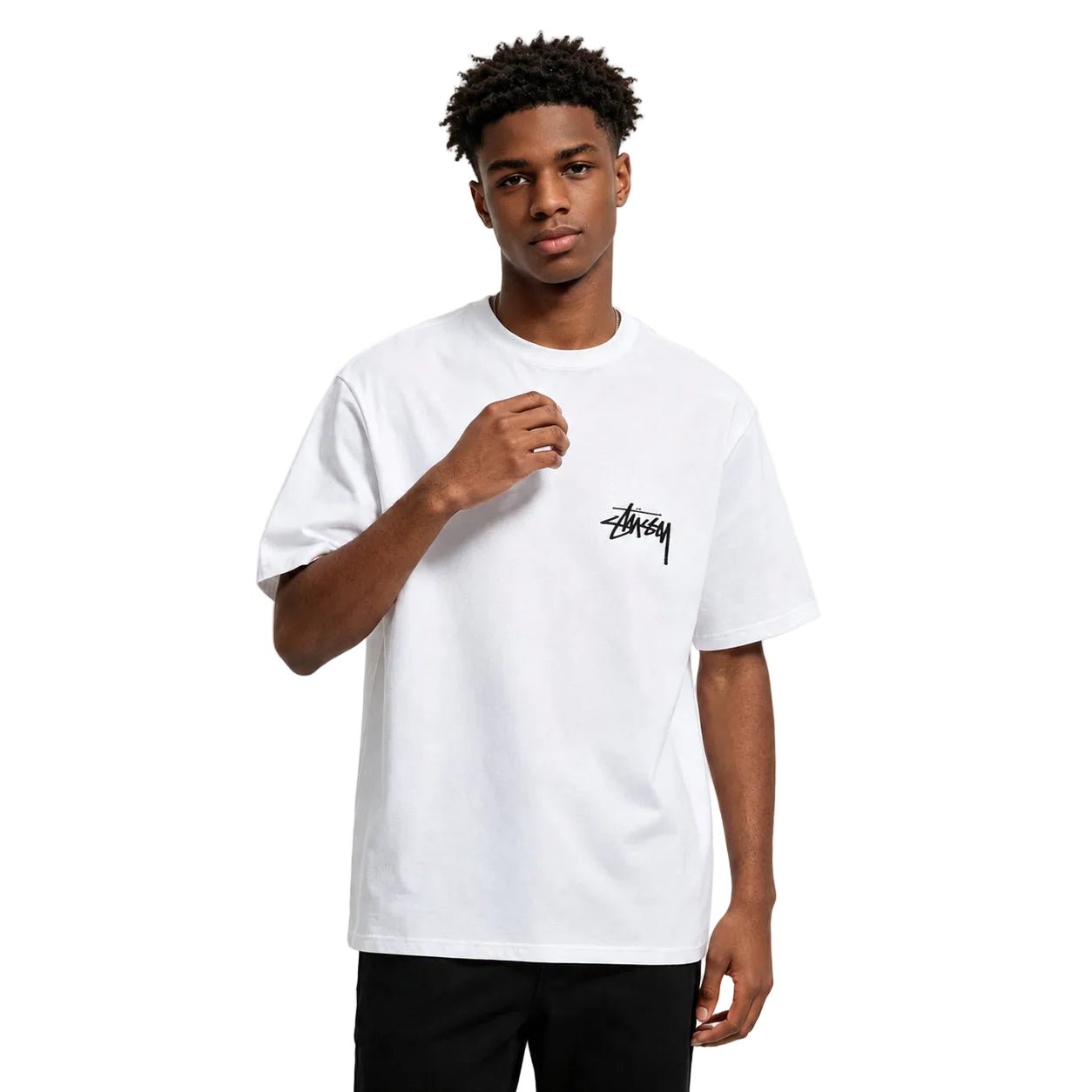 Stussy Diced Out Tee White - AFewVibe