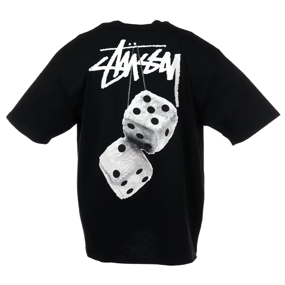 Stussy Fuzzy Dice Tee Black - AFewVibe