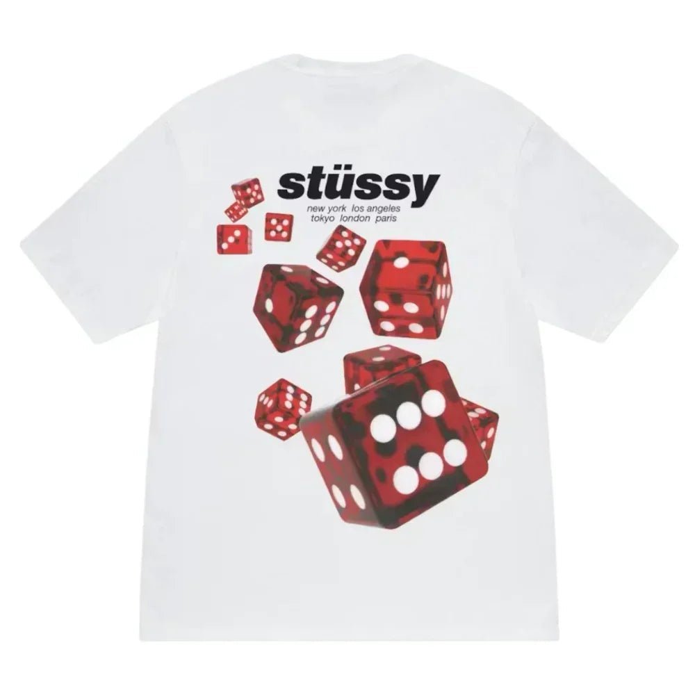 Stussy Rollers Tee White - Afewvibe