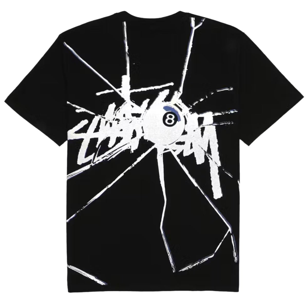Stussy Shattered Tee Black - AFewVibe