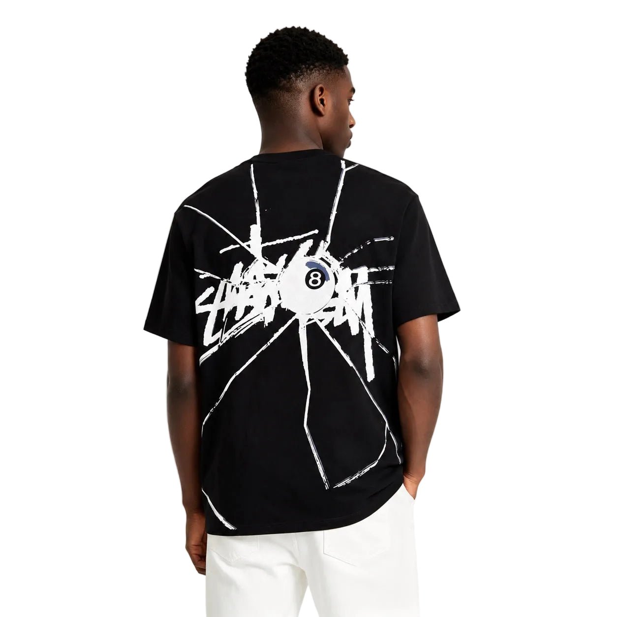 Stussy Shattered Tee Black - AFewVibe
