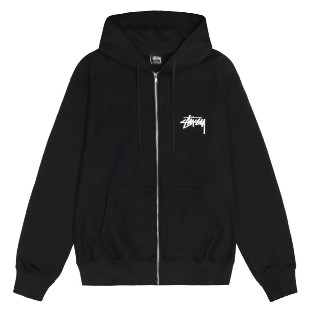 Stussy Shattered Zip Hoodie Black - AFewVibe