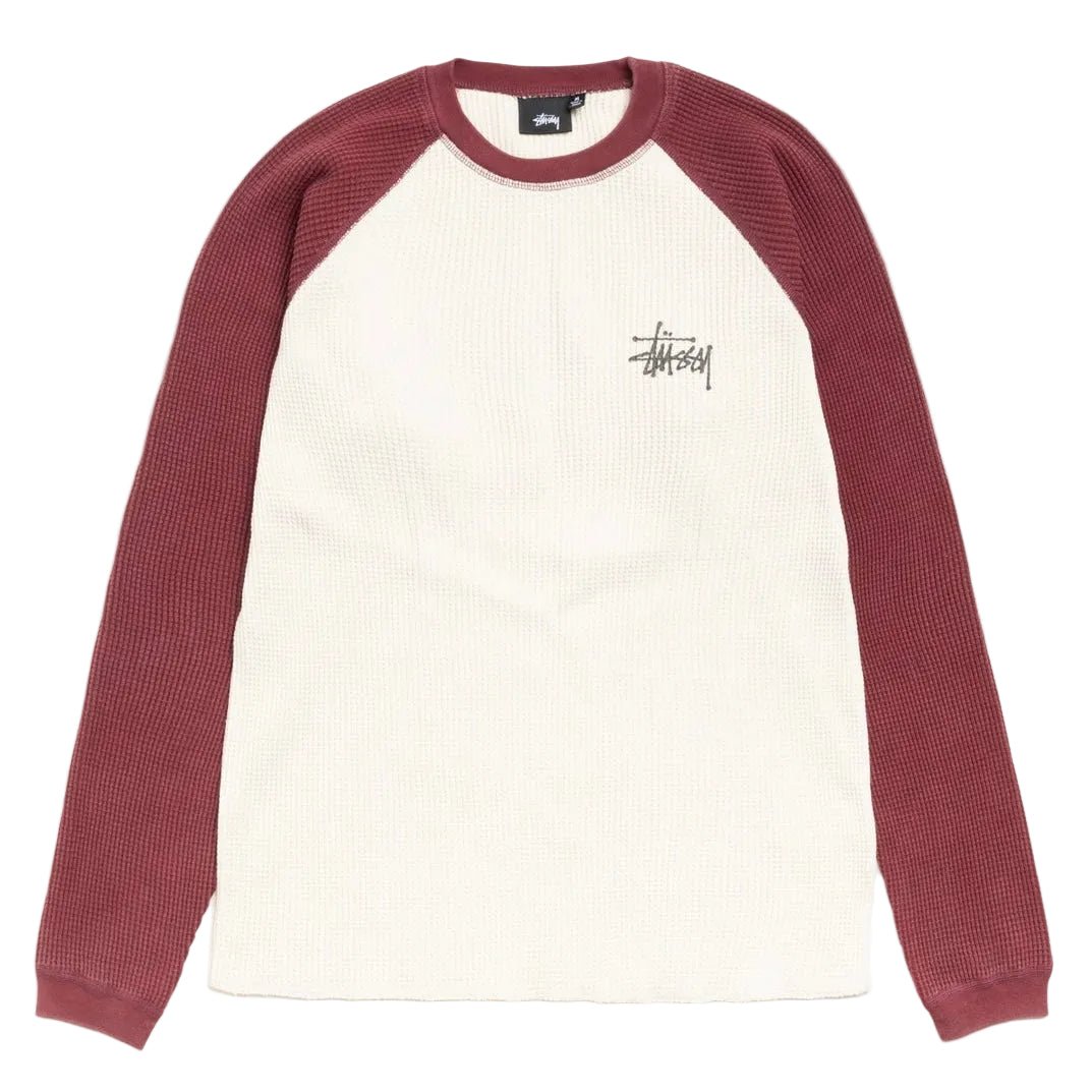 トップス Stussy Thermal 2 Tone Raglan Shirt Stussy Thermal 2 Tone Raglan Shirt White – AFewVibe