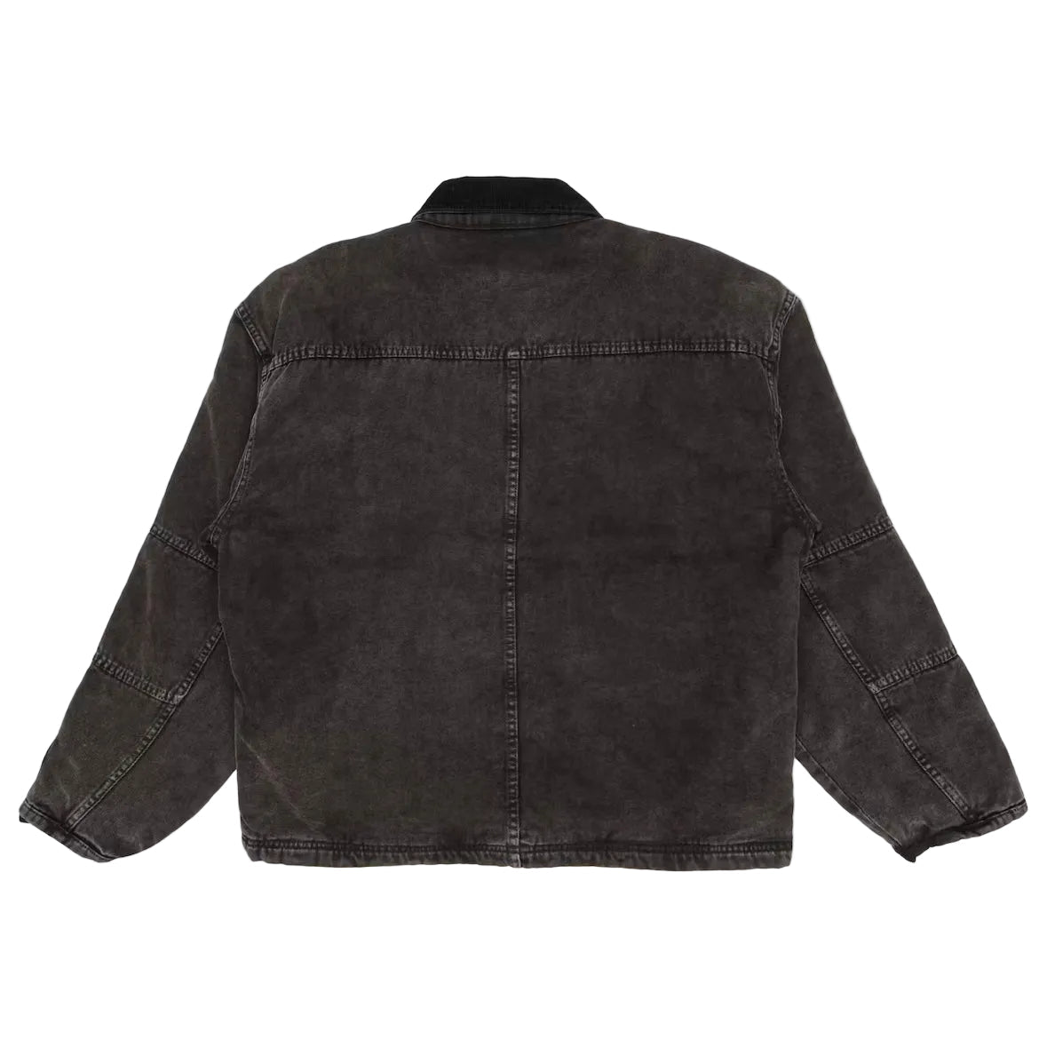 Stussy Washed Canvas Shop Jacket Black - AFewVibe