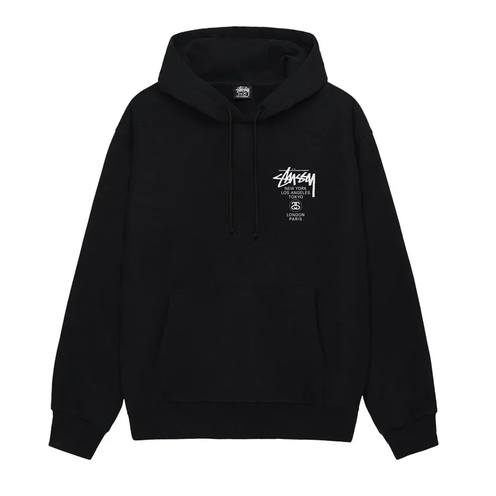Stussy World Tour Hoodie Black – AFewVibe
