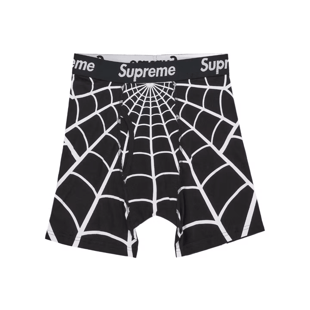 Supreme Hanes Spider Man Boxer Briefs 2 Pack Black - AFewVibe
