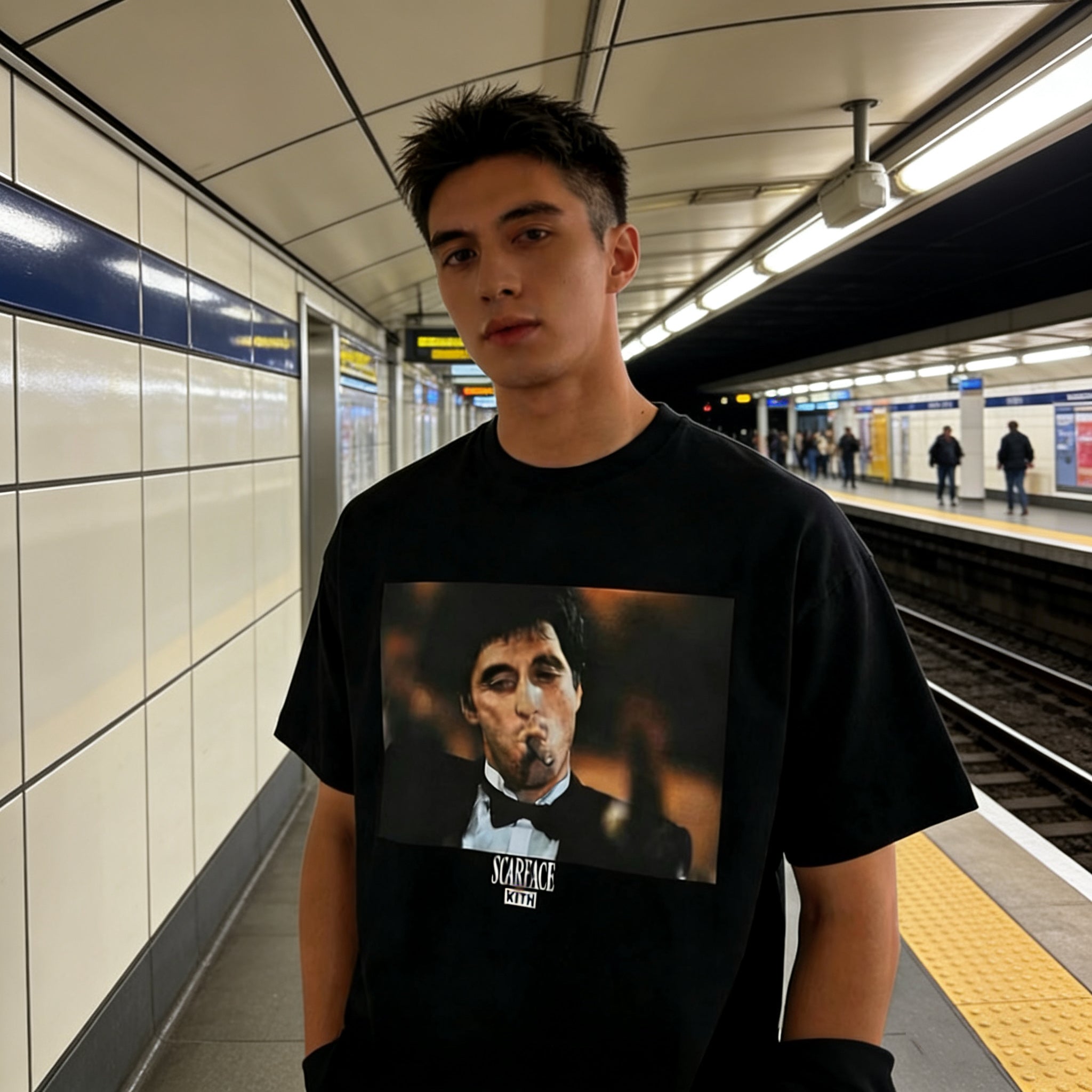  Kith x Scarface Montana Power Tee Black — Screen Legend, Daily Uniform