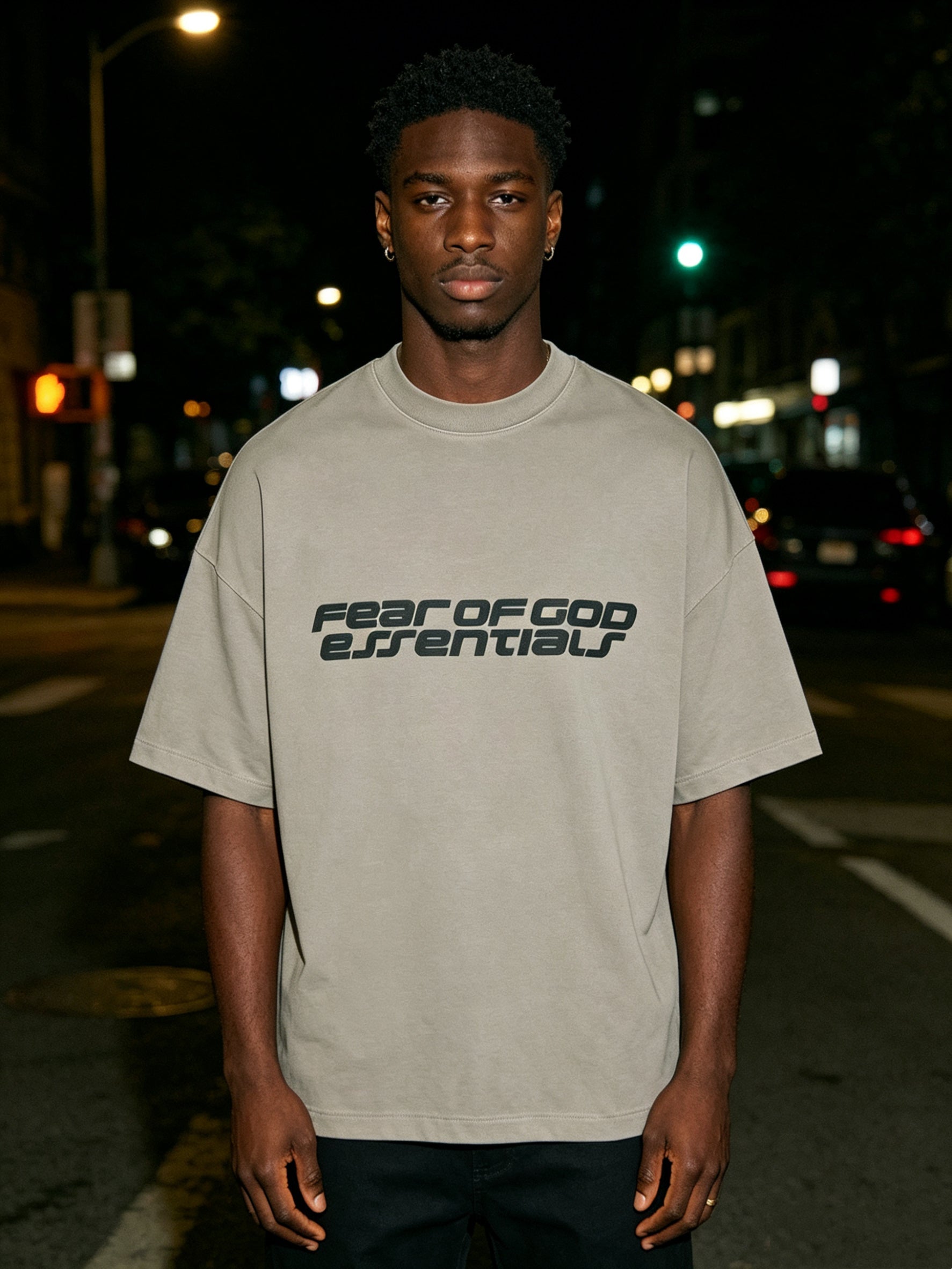 Fear of God Essentials Smoke Grey 90s Tee