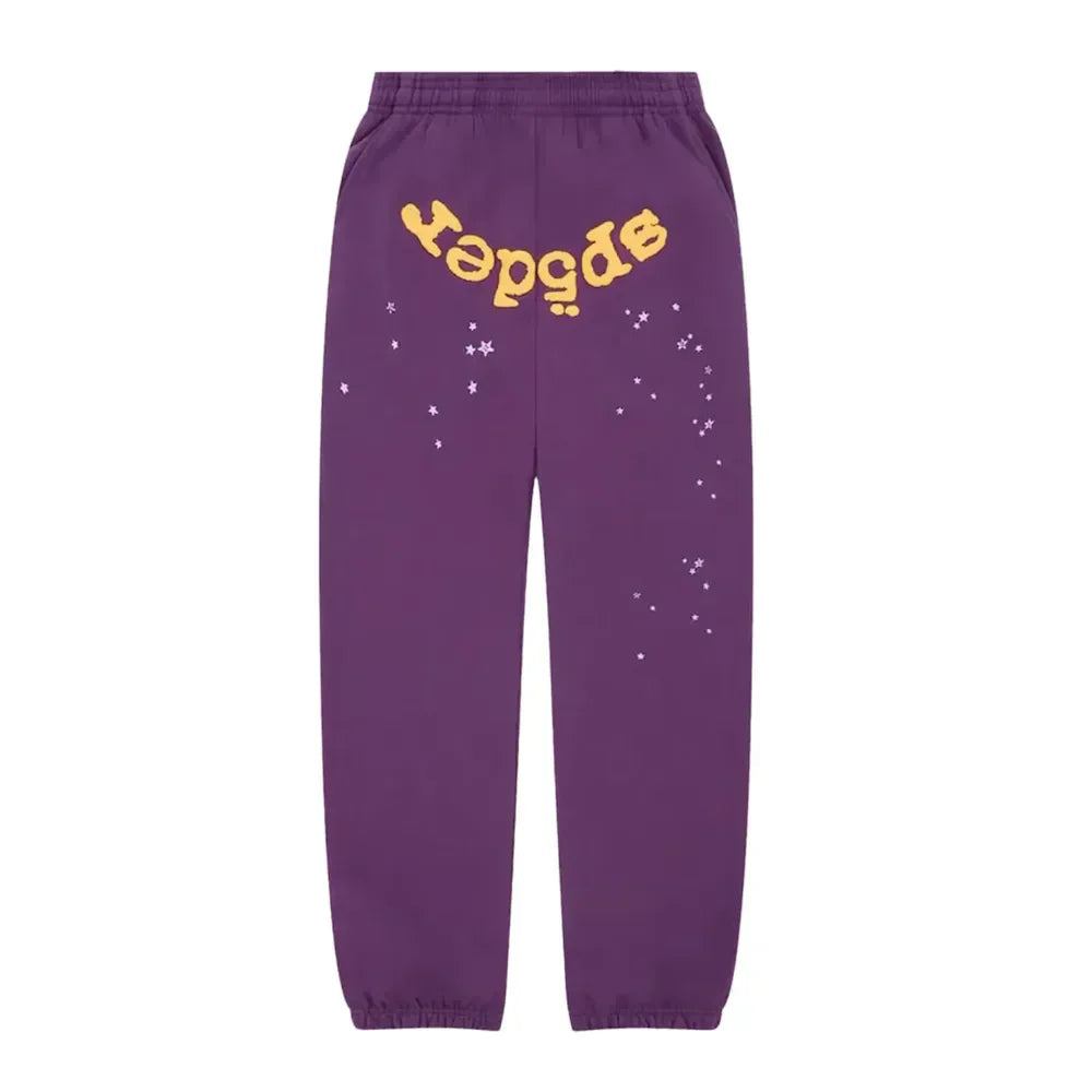 Sp5der Star OG Web V2 Sweatpant Purple - AFV Clothes