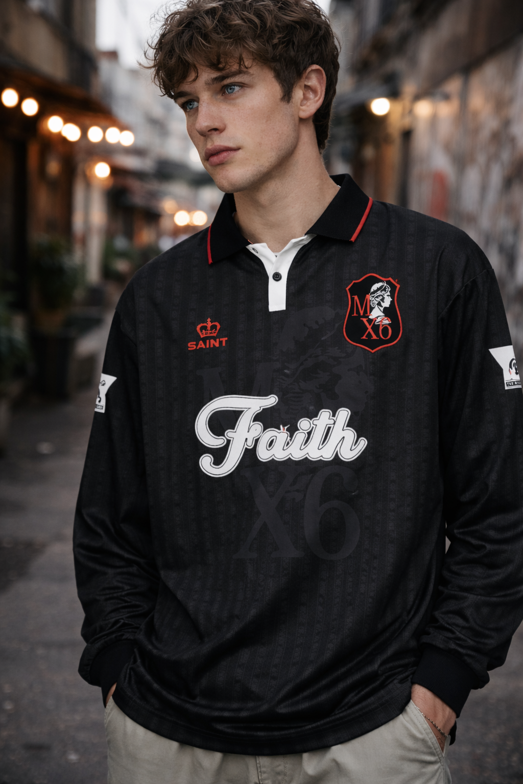 Saint Michael Faith Soccer Shirt Black — Trend-Ready Design Statement