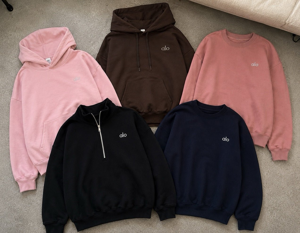 Alo Accolade Collection Five Sweatshirts Different Daily Roles - AFewVibe