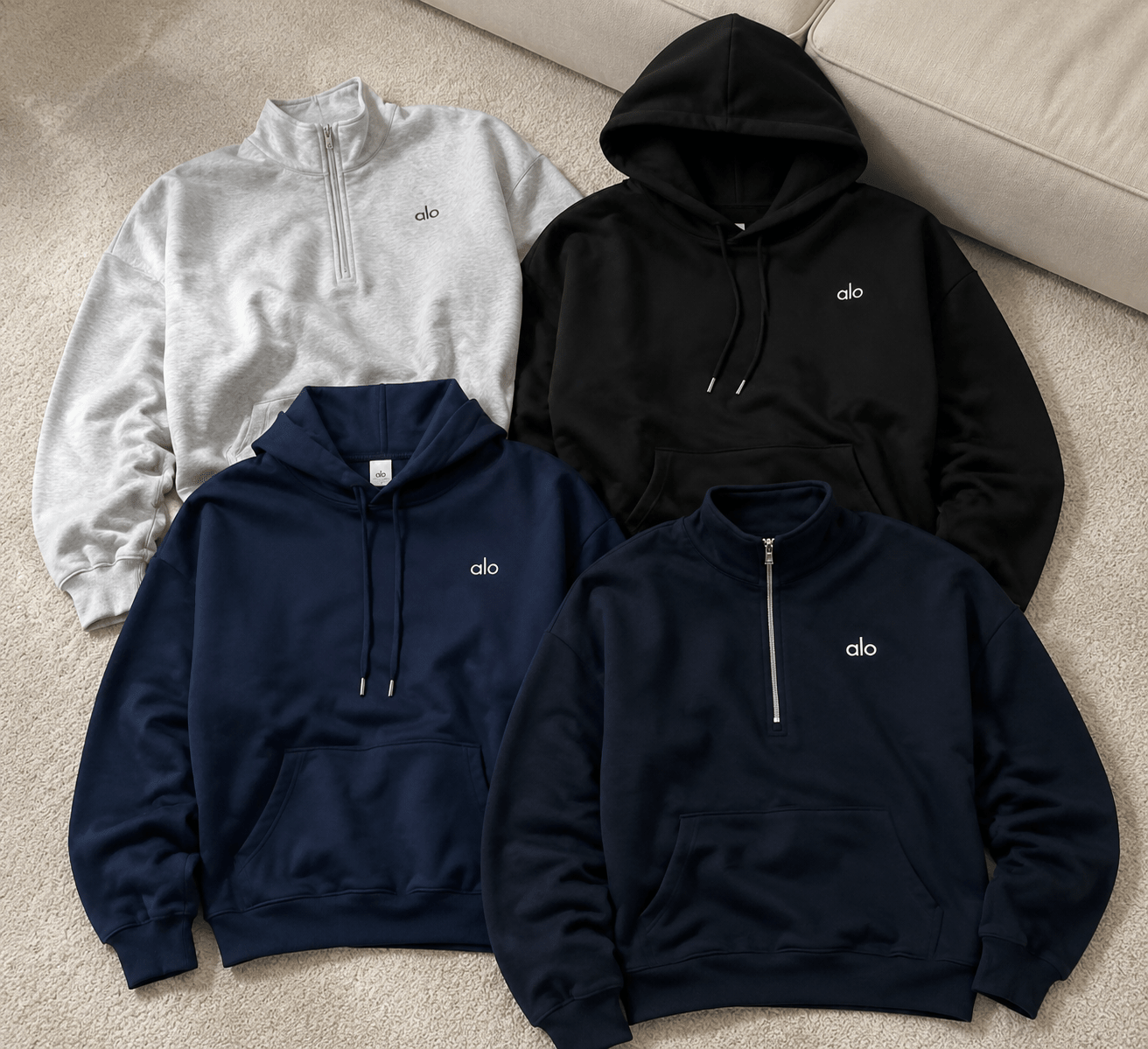 Alo Accolade Layers For Everyday Navy Styling - AFewVibe