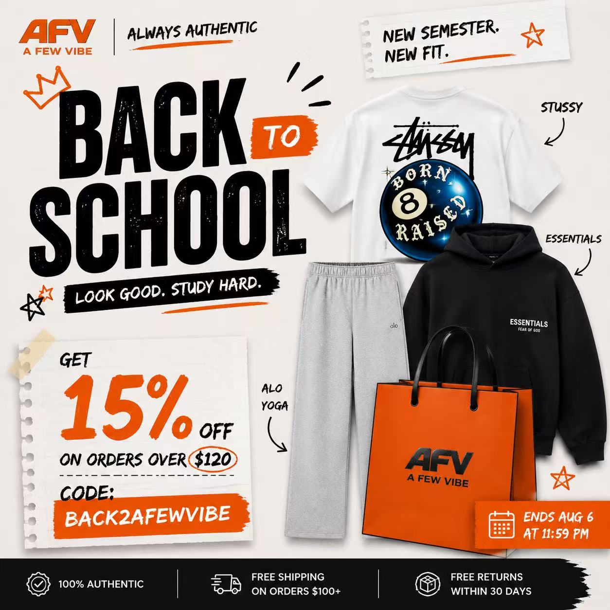 Back to School Sale at A FEW VIBE - AFewVibe