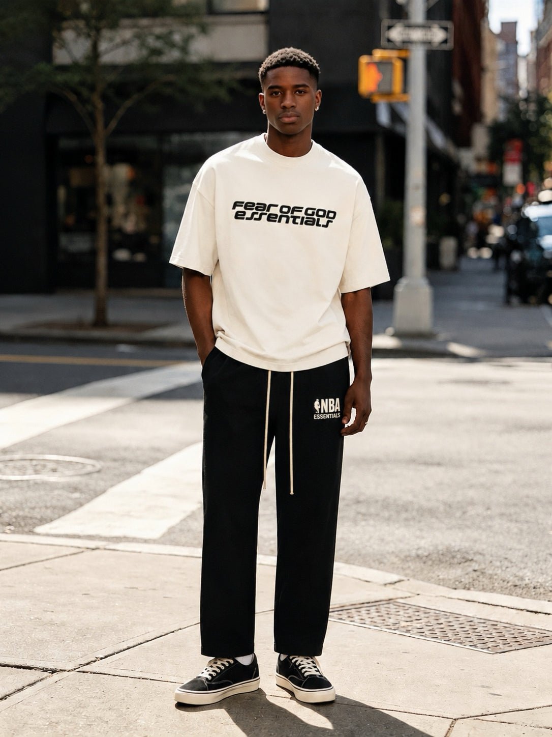 How To Style Essentials x NBA Black Sweatpants - AFewVibe