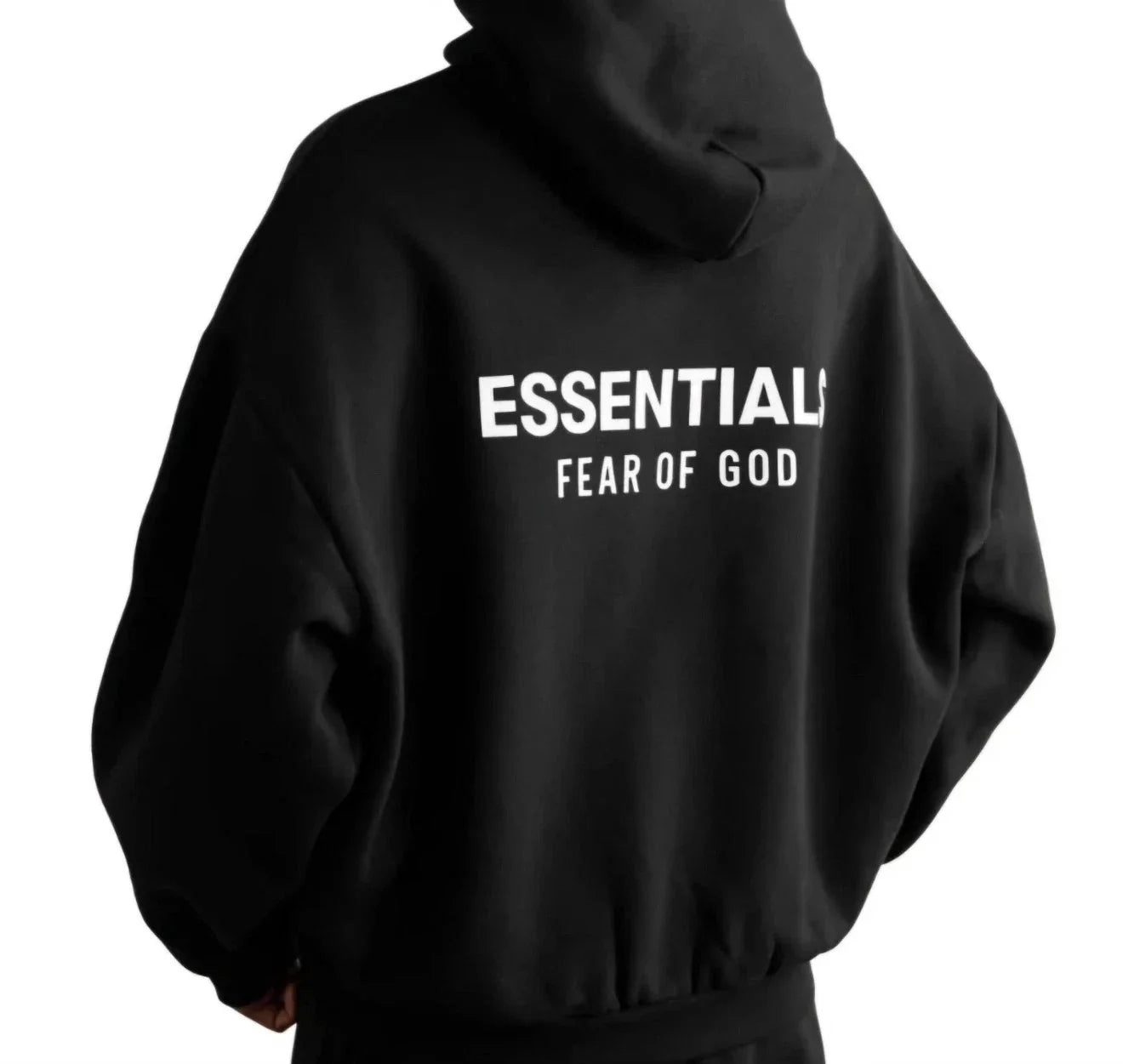 fear of god essentials fleece hoodie (fw24) layering and fit guide