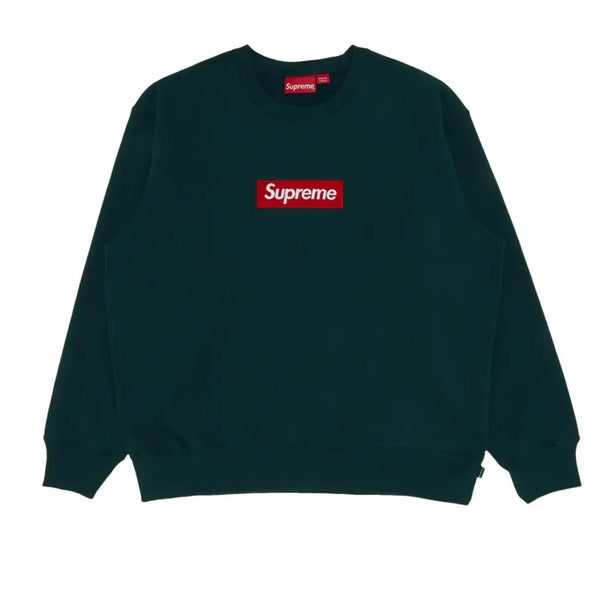 Supreme Box Logo Crewneck Dark Pine - AFV Clothes
