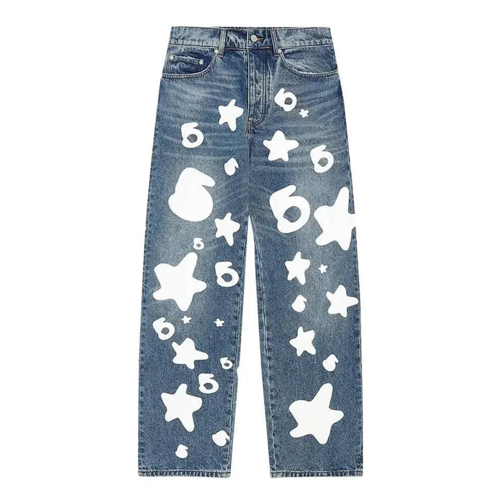 Sp5der Beluga Wash Denim Light Indigo Wash - AFV Clothes