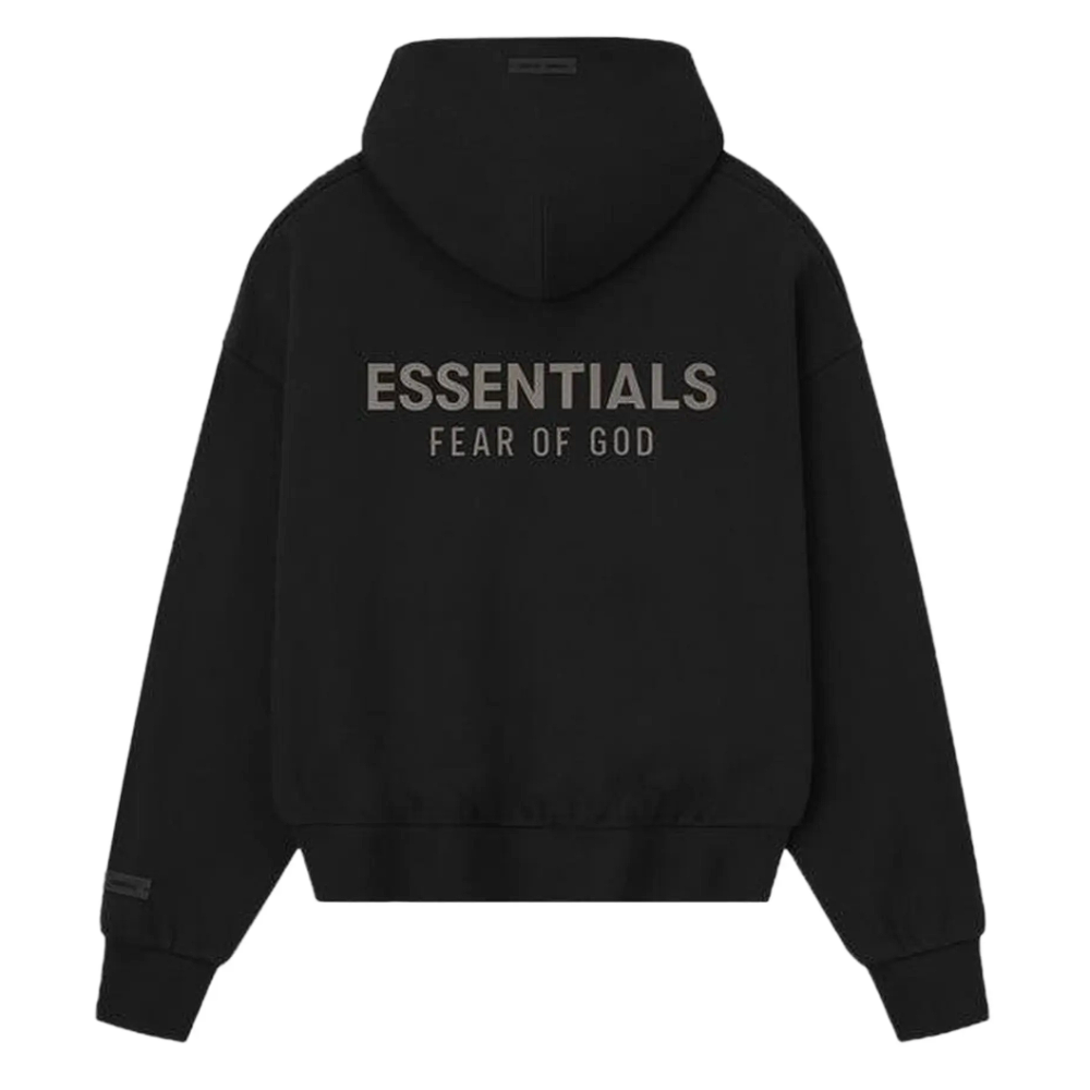 Fear of God Essentials Classic Full Zip Hoodie Jet Black
