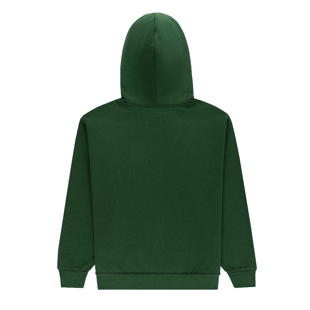 Sp5der Og Web Studded Zip Hoodie Green
