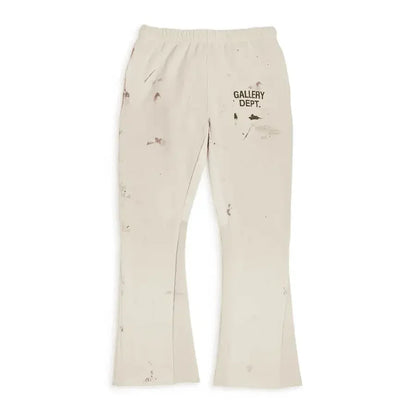 Gallery Dept. GD Painted Flare Sweatpant White - AFV Clothes